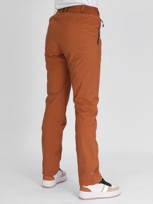 Утепленные спортивные брюки женские коричневого цвета 88148K