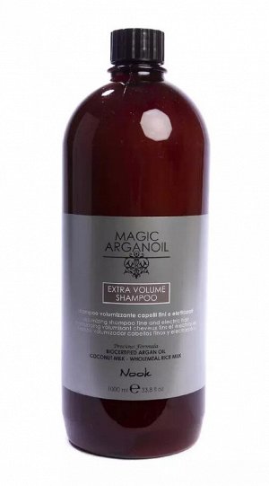 Нук Шампунь для придания объёма тонким и наэлектризованным волосам, 1000 мл (Nook, Magic Arganoil)