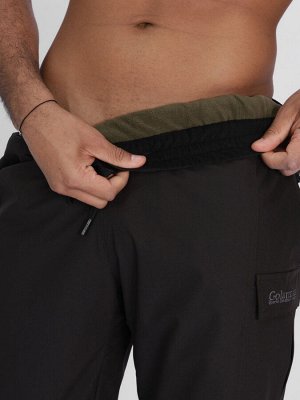 Утепленные спортивные брюки мужские темно-серого цвета 21132TC