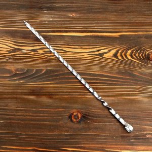 Шампур узбекский с ручкой-кольцом, рабочая длина - 40 см, ширина - 12 мм, толщина - 3 мм