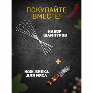 СИМА-ЛЕНД Шампур узбекский 74см, ручка-кольцо, (рабочая часть 60см/2см)