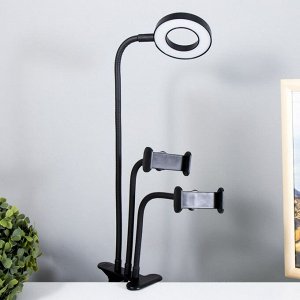 Настольная лампа Октопус LED USB черный 9х63 см