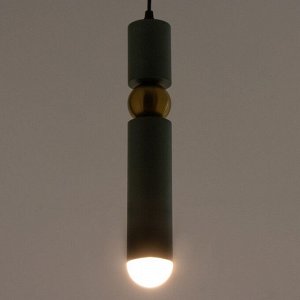 Светильник BayerLux "Элит" 1хЕ27 40Вт зеленый-золото 6х6х130 см.