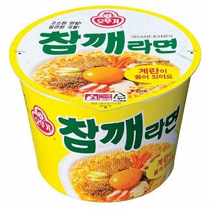 Лапша быстрого приготовления со вкусом говядины и кунжута "Sesame Ramen" 110г