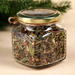 Травяной чай в стеклянной банке "Тёплых моментов"