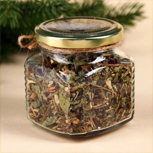 Травяной чай в стеклянной банке "Сказочного года"