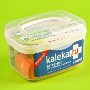 Сладкая аптечка Kaleka.ru: драже с витамином C, пупырка антистресс, ручка-шприц