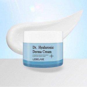 LEBELAGE Dr. HYALURONIC DERMA CREAM Увлажняющий крем для лица с гиалуроновой кислотой 50мл