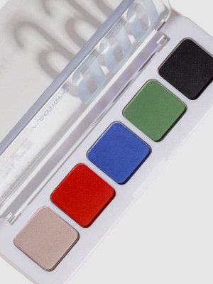 Influence Beauty Палетка теней мини Color algorithm 999 - тон 04, серебряный/красный/синий/зеленый/серый