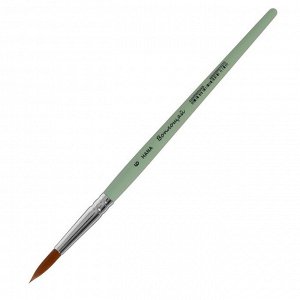 Кисть Синтетика круглая Roubloff Воплощай № 6 (длина волоса 24 мм), короткая ручка матовая