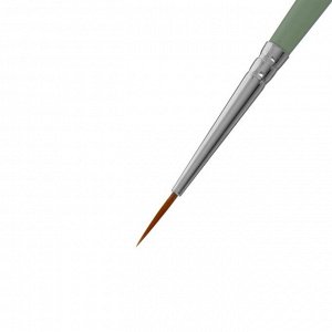 Кисть Синтетика круглая Roubloff Воплощай № 1 (длина волоса 9 мм), короткая ручка матовая