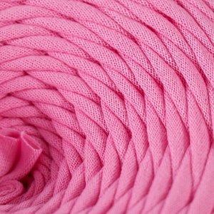 Пряжа трикотажная широкая 50м/160±20гр, ширина нити 7-9 мм (120 розовый)
