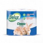 Туалетная бумага &quot;BELUX&quot; (Белюкс) классик 4 шт. 3-сл. Белая