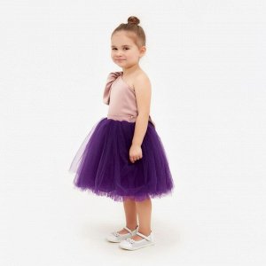 Платье для девочки MINAKU: PartyDress цвет фиолетовый/розовый, рост 104