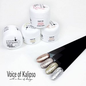 ГЕЛЬ КРАСКА GEL PAINT VOICE OF KALIPSO, METAL EFFECT, BIEGE GOLD, 5 МЛ