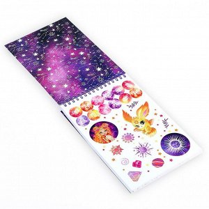 Блокнот для творчества Neo Stars с наклейками и переводными тату "Солнце" 07410