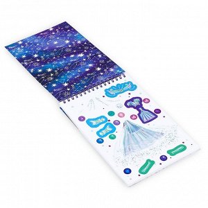 Блокнот для творчества Neo Stars с наклейками и переводными тату "Луна" 07411