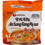 Лапша сублимированная NONGSHIM Ansung Tangmyun, мягкая упаковка, 125гр