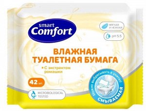 COMFORT SMART туалетная бумага влажная, с ромашкой 42