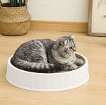 Когтеточка из гофрокартона для кошек, цвет белый КП01