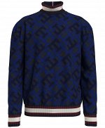 Tommy Hilfiger Men&#039;s Monogram Roll Neck Sweater