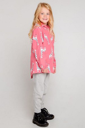 Куртка(Весна-Лето)+girls (светло-коралловый, жирафы)