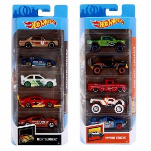 Набор подарочный Hot wheels: 5 машинок, МИКС