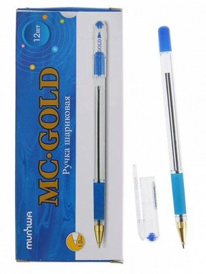 Ручка шариковая Синяя MC Gold