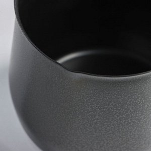 Турка «Мортен», 900 мл, 23,5x11,5x10,5 см, пластиковая ручка, антипригарное покрытие, цвет чёрный