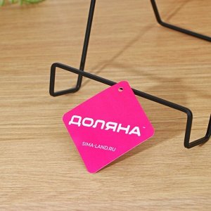 Подставка для крышек и разделочных досок Доляна, 17x14x17 см, чёрная