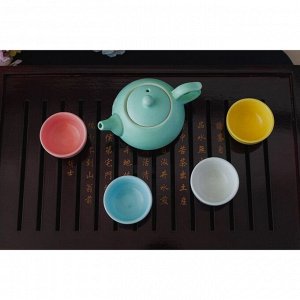 Набор для чайной церемонии «Утро», 5 предметов: чайник 200 мл, 4 чашки 50 мл