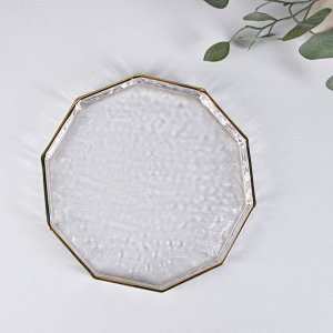 Поднос стеклянный Fairyshine, 24x3 см