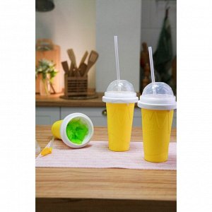 Слаш-стакан для замораживания Доляна «Мэджик», 21x11x11 см, цвет МИКС