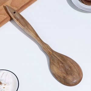 Ложка-Черпак, орех с резной ручкой 37х8,5 см