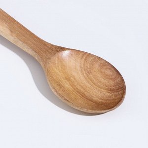 Ложка-Черпак, орех с прямой ручкой 37х8,5 см