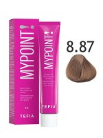 Tefia Краска для волос перманентная 8.87 светлый блондин коричнево-фиолетовый Tefia MYPOINT 60 мл Тефия