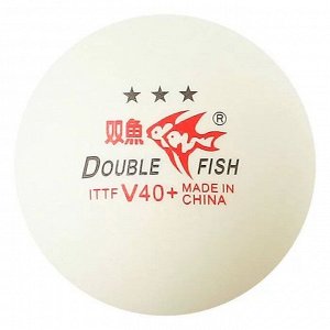 Мяч для наст.тенниса Double Fish 3*** диам.40мм, 6шт/упак