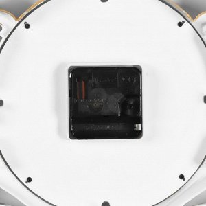 Фоторамка-коллаж на 4 фото с часами настенными «Семейное дерево», 48x33 см