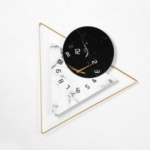 Часы настенные, серия: Лофт, "Геометрия", 57 х 52 см, d-21 см