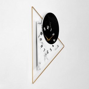 Часы настенные, серия: Лофт, "Геометрия", 57 х 52 см, d-21 см