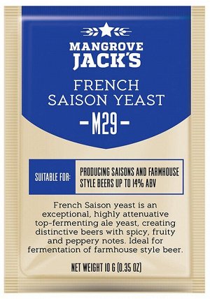 Дрожжи пивные Mangrove Jack's  French Saison M29, 10 г