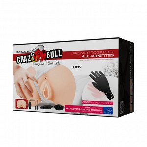 Мастурбатор вагина и анус с вибрацией «Crazy Bull Judy»