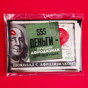 Молочный шоколад с афродизиаком «Деньги», 27 г.