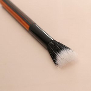 Кисть для макияжа «Полоска», 17,8 см, цвет МИКС