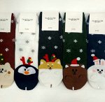 Новогодние носки женские(Ю.Корея)