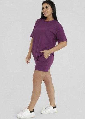 Костюм женский с шортами "фиолет"