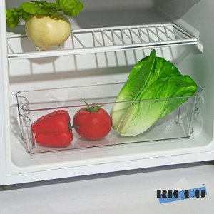 Контейнер для холодильника RICCO, 37,5?11?9,5 см, цвет прозрачный