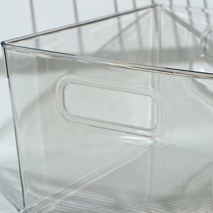 Контейнер для холодильника RICCO, 29х20,5х15,5 см, цвет прозрачный
