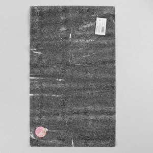 Арт Узор Стразы термоклеевые на листе, d = 3 мм, 40 x 24 см, цвет графитовый