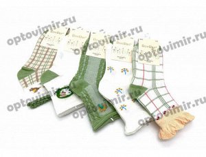 Носки детские RoeRue для девочек зеленые 3277-2